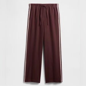 Linen Track Pants with stripe